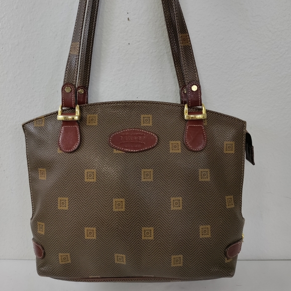 💥FINAL PRICE💥 Texier Vintage Brown Leather Logo Shoulder Bag Tote - Picture 2 of 12